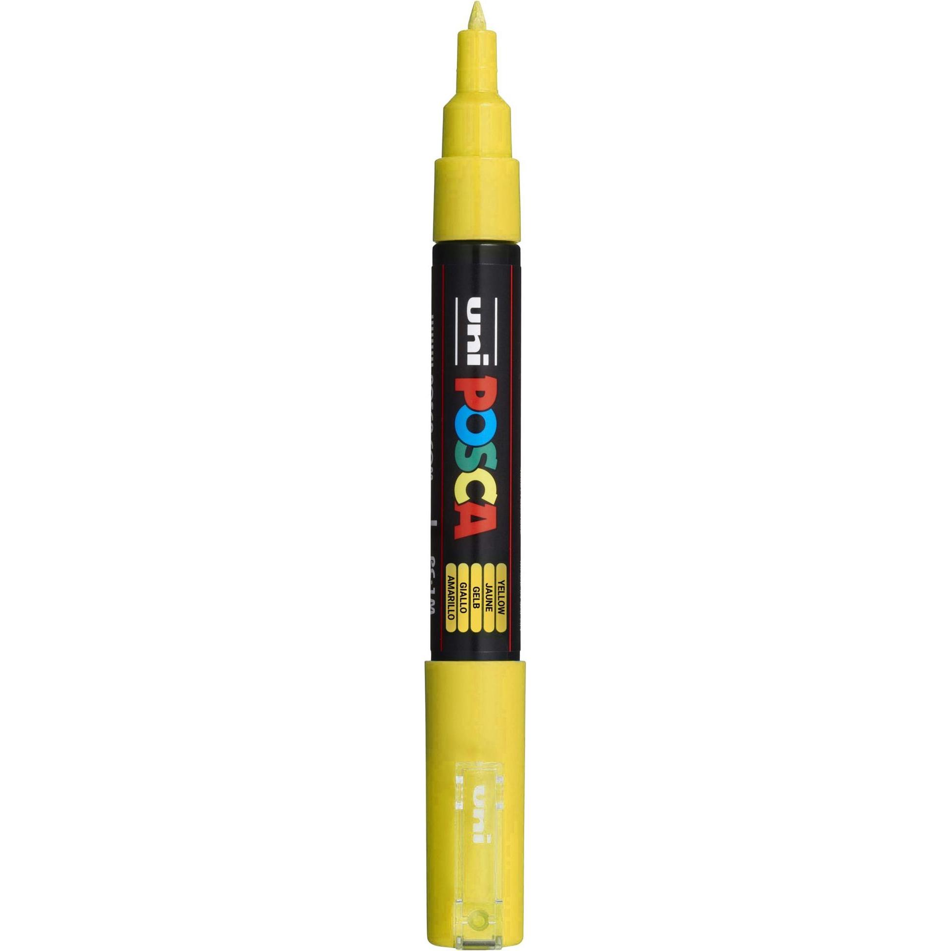 Thumbnail - 6x Posca, Marker, Marker PC-1M Rundspitze (Gelb, 0.70 mm, 1 x)