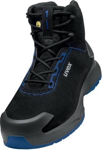 Uvex Sports uvex 1 x-craft boot S2 68150 black, blue width 14 size 42 (S2, 42)