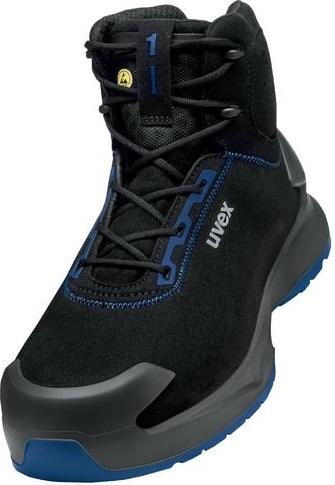Uvex Sports uvex 1 x-craft boot S2 68150 black, blue width 14 size 42 (S2, 42)