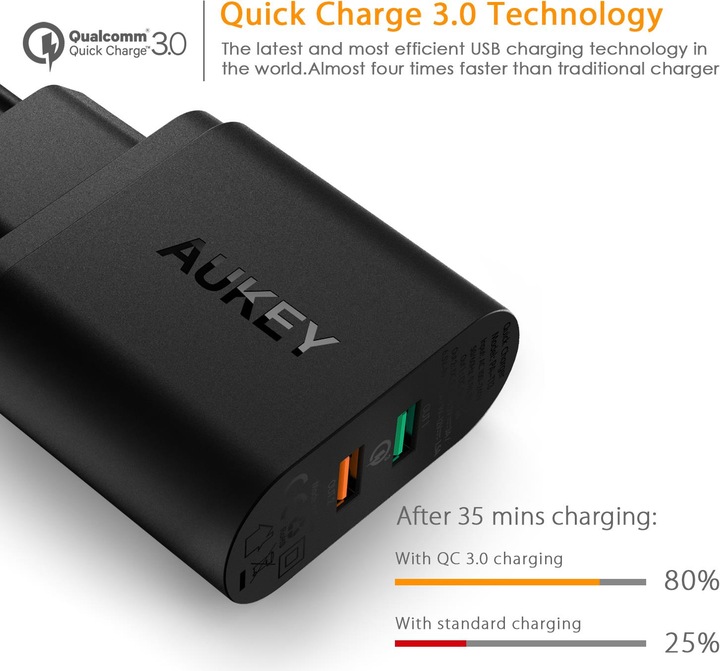 Produktbild Aukey PA-T13 Quick Charge 3.0 33W (34.50 W)