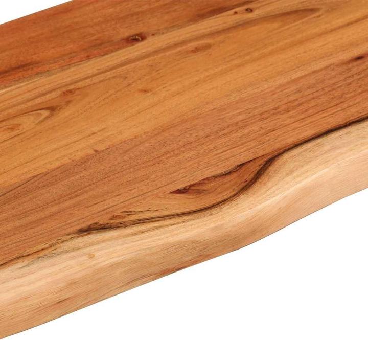 Actual product image vidaXL Table top rectangular tree edge wooden top furniture top solid wood acacia (120 x 40 cm)