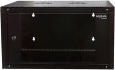 Actual product image LogiLink 19" wall distributor, one-piece, 15 U, black (15 RU, 19 inch rack)