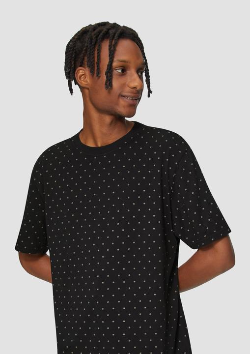 Actual product image S.Oliver T-Shirt Gewaschenes T-Shirt mit All-over-Print (L)
