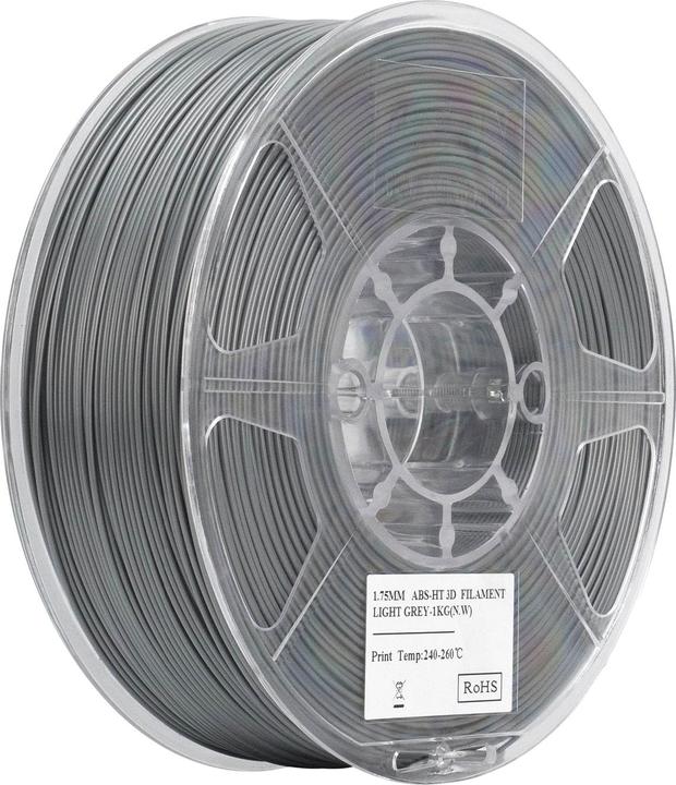 Actual product image eSUN EABS-HT 1,75mm LIGHT GREY 1kg (ABS, 1.75 mm, 1000 g)