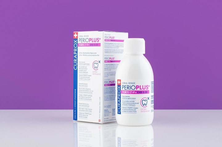 Actual product image Curaprox Perio Plus Forte CHX 0.2 % (200 ml, Mouthwash)