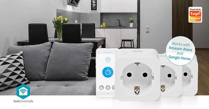 Produktbild Nedis SmartLife Smart Stecker | Wi-Fi | Leistungsmesser | 3680 W | Type F (CEE 7/7) | 0 - 55 °C | An