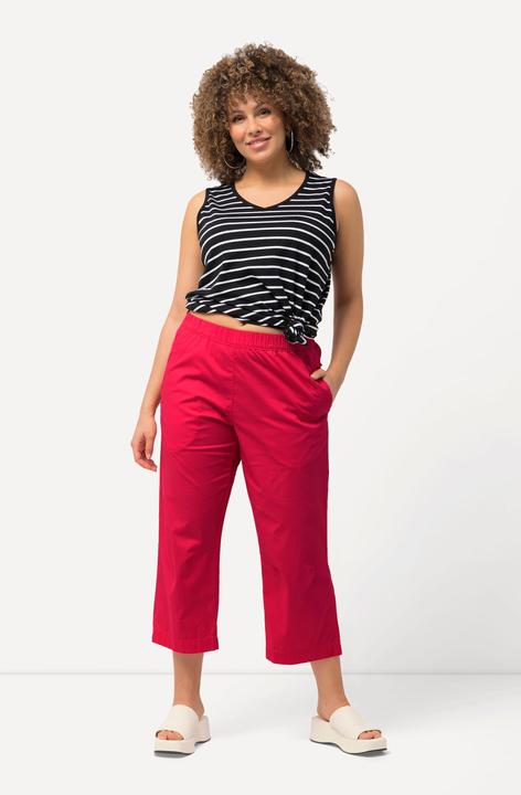 Produktbild Ulla Popken 7/8-Hose Ruby, geformtes Knie, gerades Bein, Elastikbund (44)
