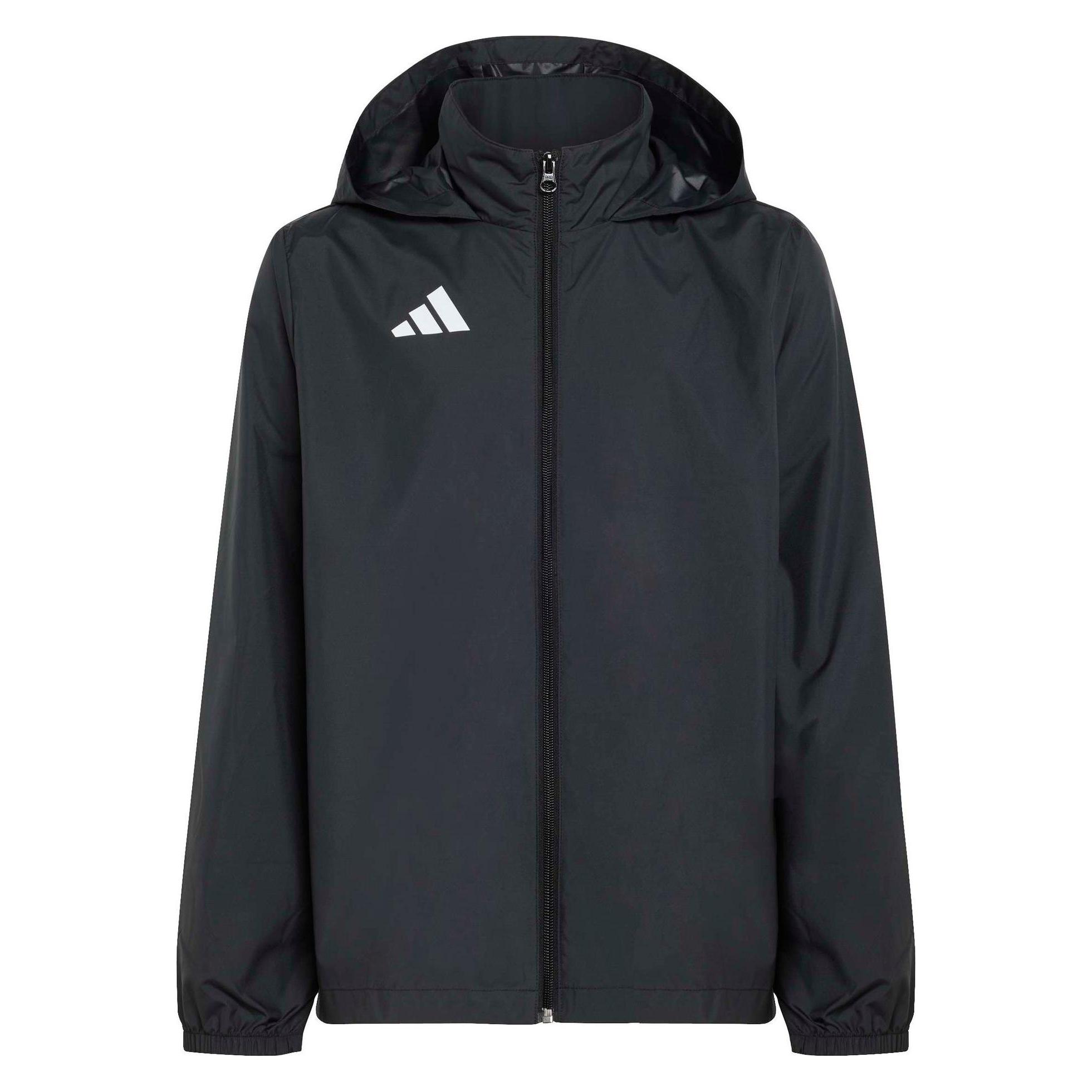 Adidas, Jongens, Hardloopjack, Entrada Multi Schwarze Kinderjacke (164), Zwart, 164
