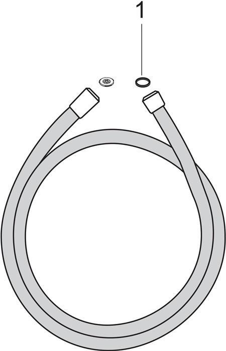 Produktbild hansgrohe Isiflex Duschschlauch (80 cm)