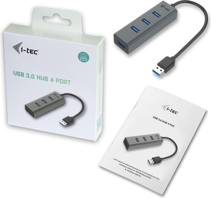 Image du produit i-tec U3HUBMETAL403 (USB-A, 4 Ports)