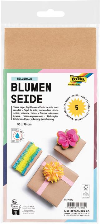 Image du produit Folia Blumenseide 20g/m², 50x70cm (20 g/m²)
