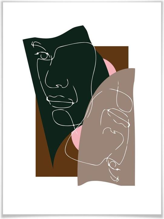 Produktbild Trenddeko Faces (30 x 40 cm)