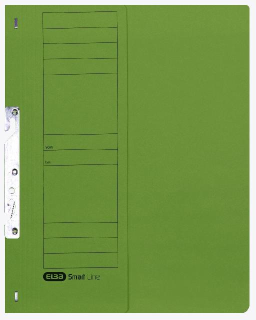 Actual product image Elba Cardboard hook-in binder, green, authority stapling half front cover (A4, 50x)