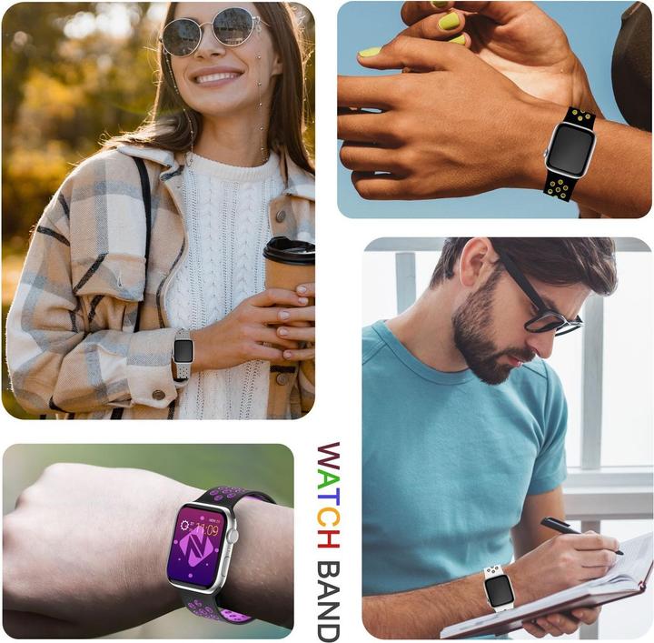 Produktbild Nalia Airflow Silikon Smart-Watch Armband (Silikon)