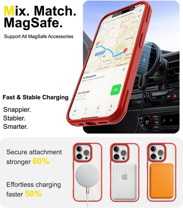 Immagine prodotto Cadorabo Custodia per Apple iPhone 15 PRO compatibile con MagSafe (Apple iPhone 15 Pro)