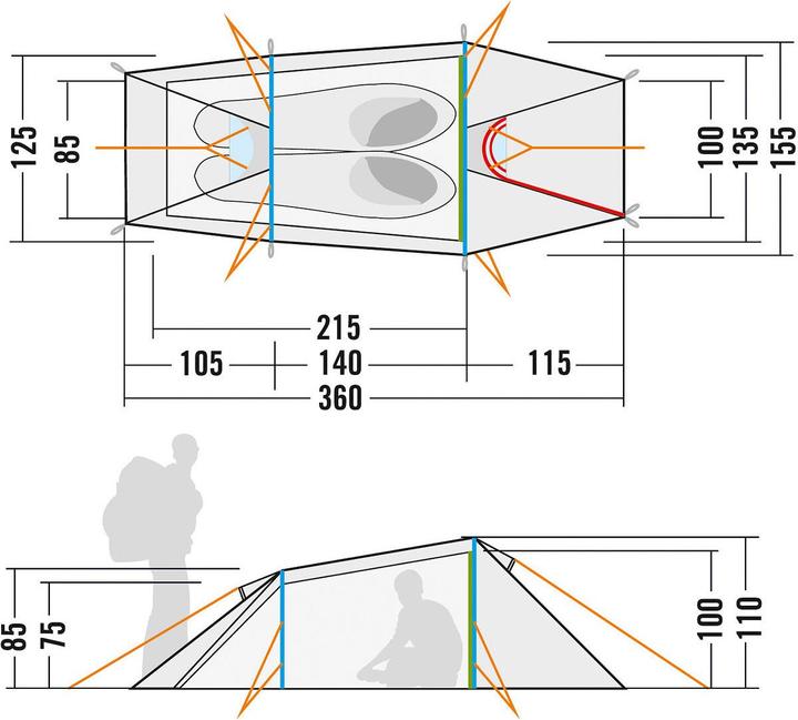 Produktbild Tatonka Narvik 2 Tent (Tunnelzelt, 2 Personen)