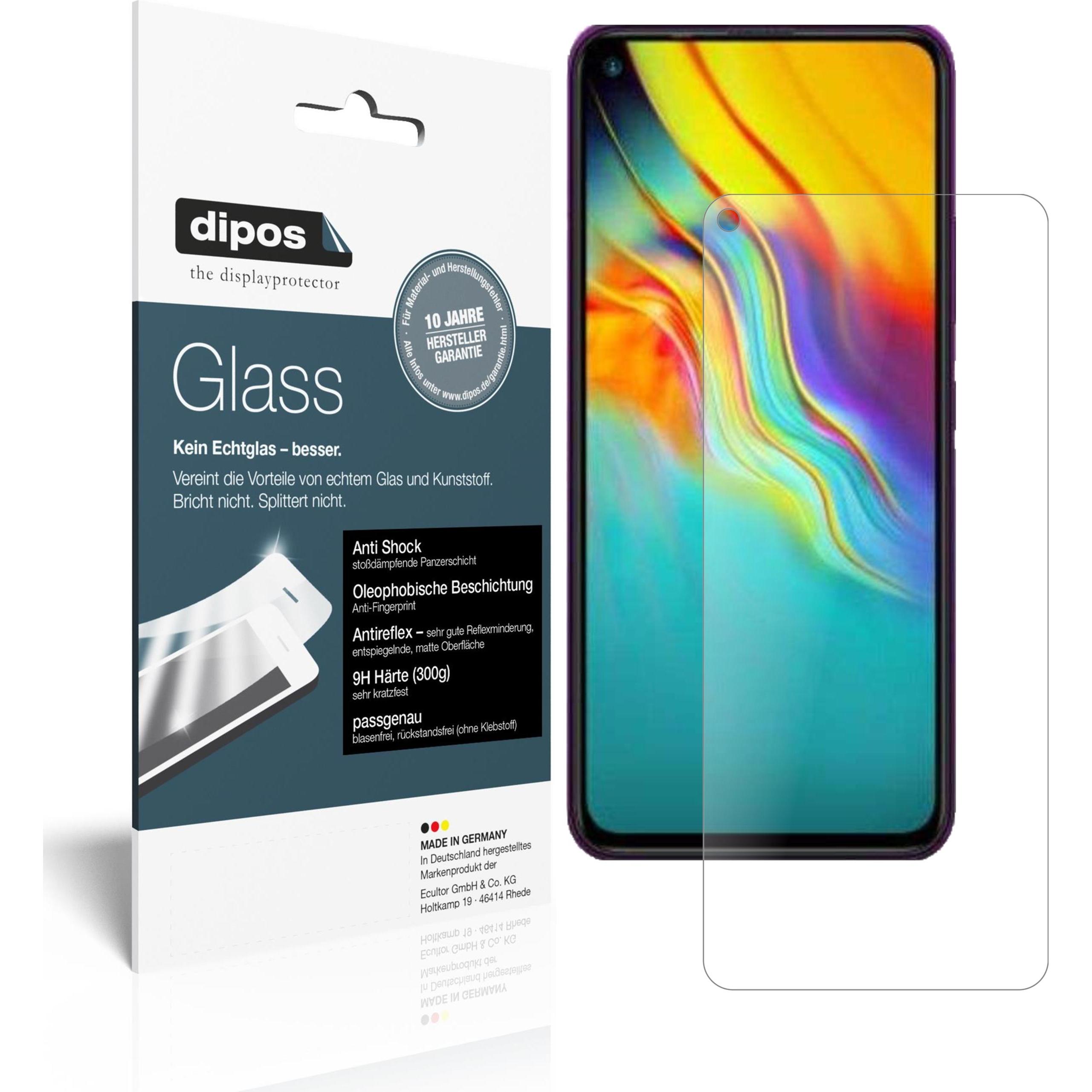 Dipos Displayschutz Anti-Shock (2 Stück, Infinix Hot 9 Pro), Smartphone Schutzfolie, Transparent
