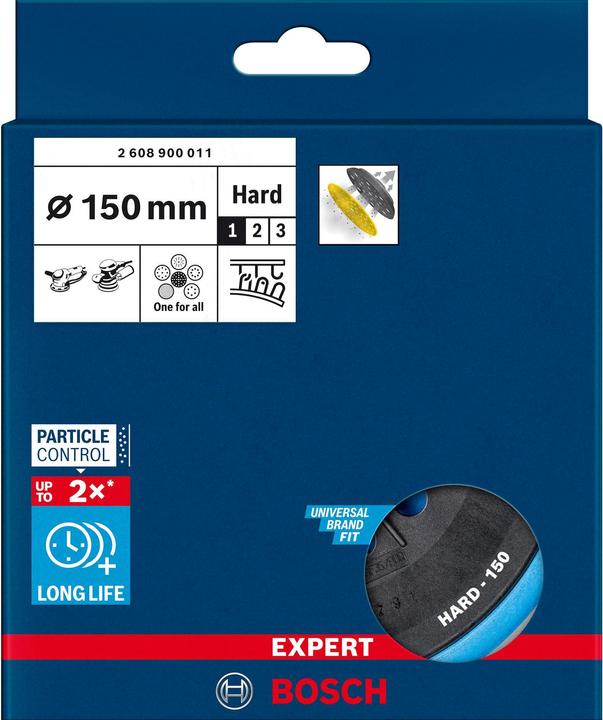 Produktbild Bosch Professional Zubehör EXPERT Multihole Stützteller für Bosch, 150 mm, hart (Grob)