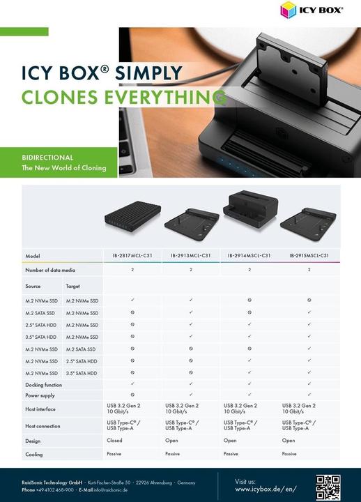 Immagine prodotto Icy Box IB-2817MCL-C31 (M.2)