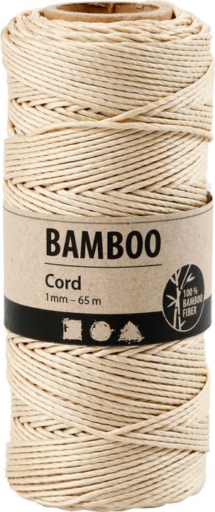 Produktbild Creativ Company Bambuskordel 65 m Weiss, 1 Stück (65 m)