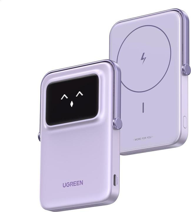 Image du produit Ugreen Magnetic Powerbank 5000mAh Uno PB571, USB-C (purple) (5000 mAh)