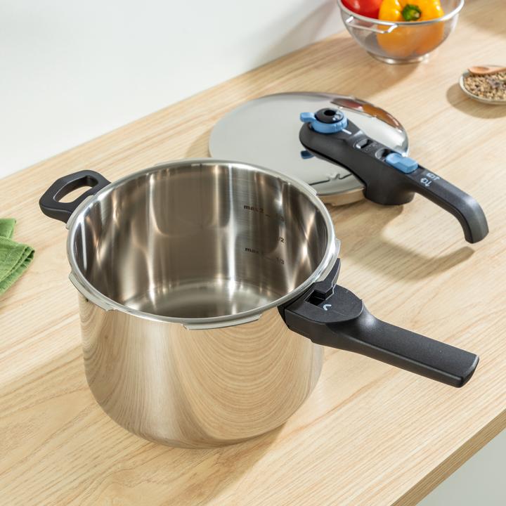 Produktbild Tefal Secure Trendy Schnellkochtopf (25 cm, Dampfkochtopf, Edelstahl)