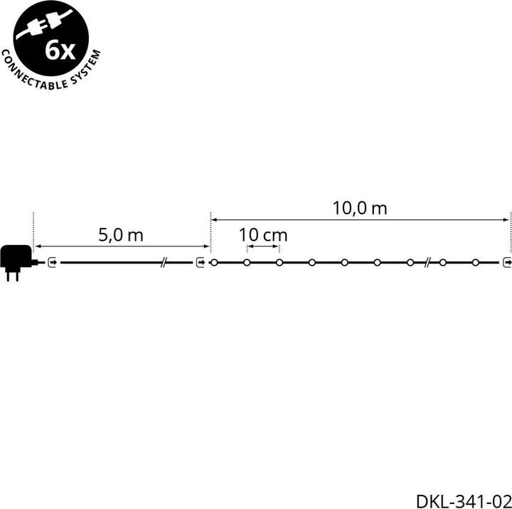 Immagine prodotto STT Catena luminosa a LED Connect Play 100 × lampade (10 m)