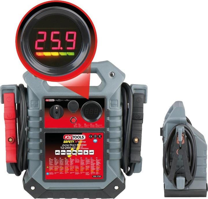 Actual product image KS Tools Energy station booster 12/24 V. 1400 - 700 A (2200 A, 22000 mAh)