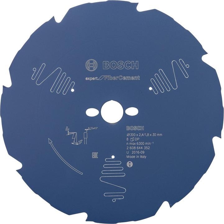 Actual product image Bosch Professional Zubehör Circular saw blade Expert for Fibre Cement, 300 x 30 x 2.4 mm, 8