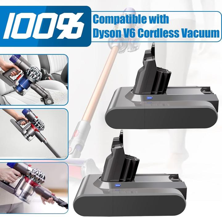 Actual product image Powtree Replacement battery for Dyson V6