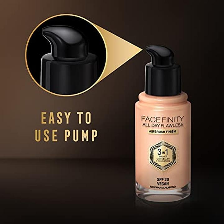 Immagine prodotto Max Factor FACEFINITY Fondotinta All Day Flawless 3in1 N. N45 30ml (N45 Mandorla calda)