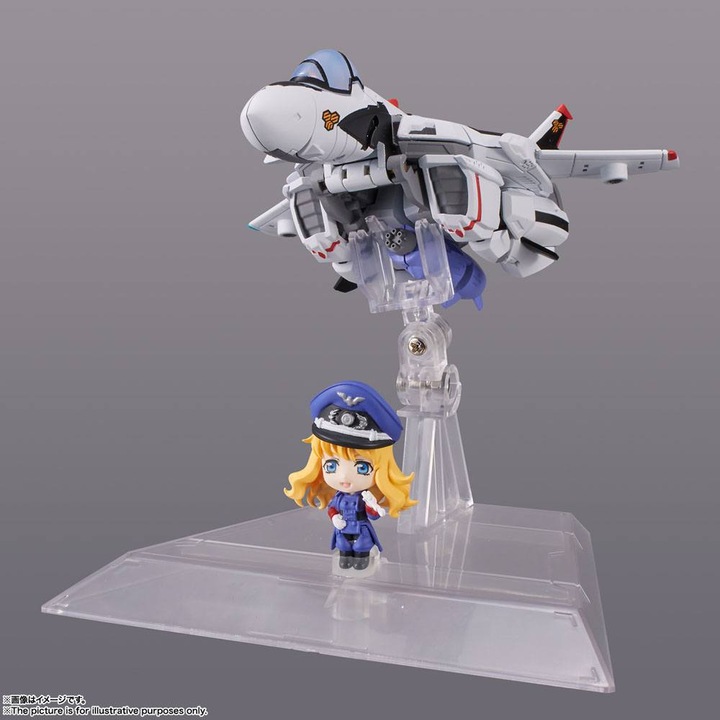 Produktbild Bandai Macross Frontier TINY SESSION VF-25F MESSIAH VALKYRIE (ALTO USE) with SHERYL 10 cm