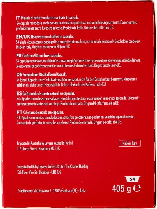 Image du produit Lavazza Qualità Rossa Capsules de café 54 pcs. (54 x Port.)