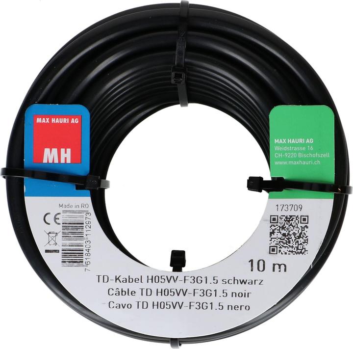 Image du produit Max Hauri Câble TD H05VV-F3G1.5 (10 m)