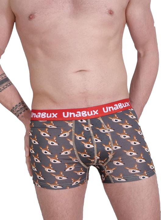 Produktbild Unabux Boxer BLACK WHITE RABBIT (L, 2er Pack)