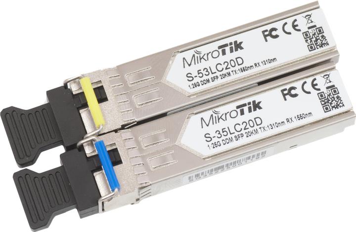 MikroTik S-3553LC20D - 1.25G Single Mode optical SFP-Modul, 20 km