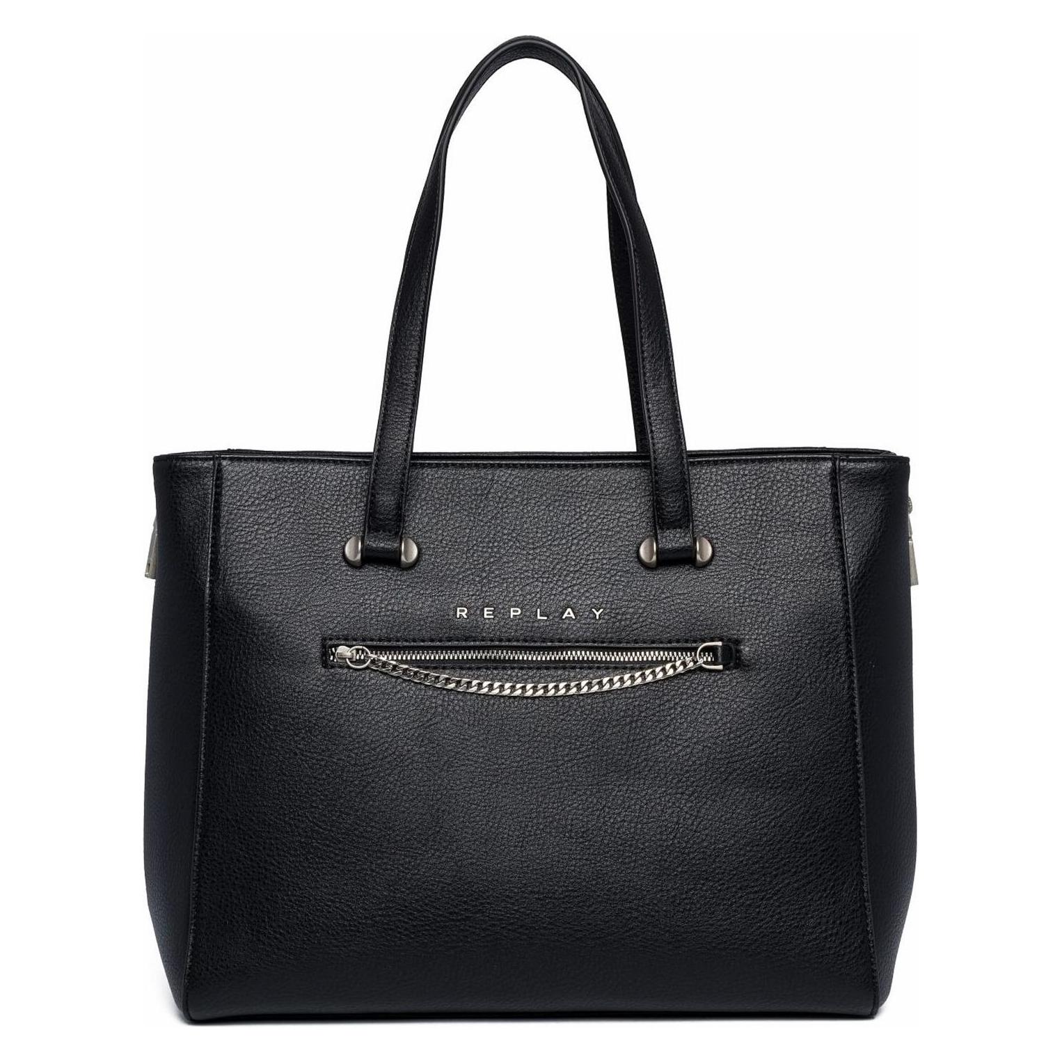 Replay, Damen, Tasche, Shopper, Schwarz