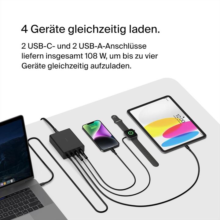 Image du produit Belkin Boost Charge Pro 4-Port GaN Charger (108 W)