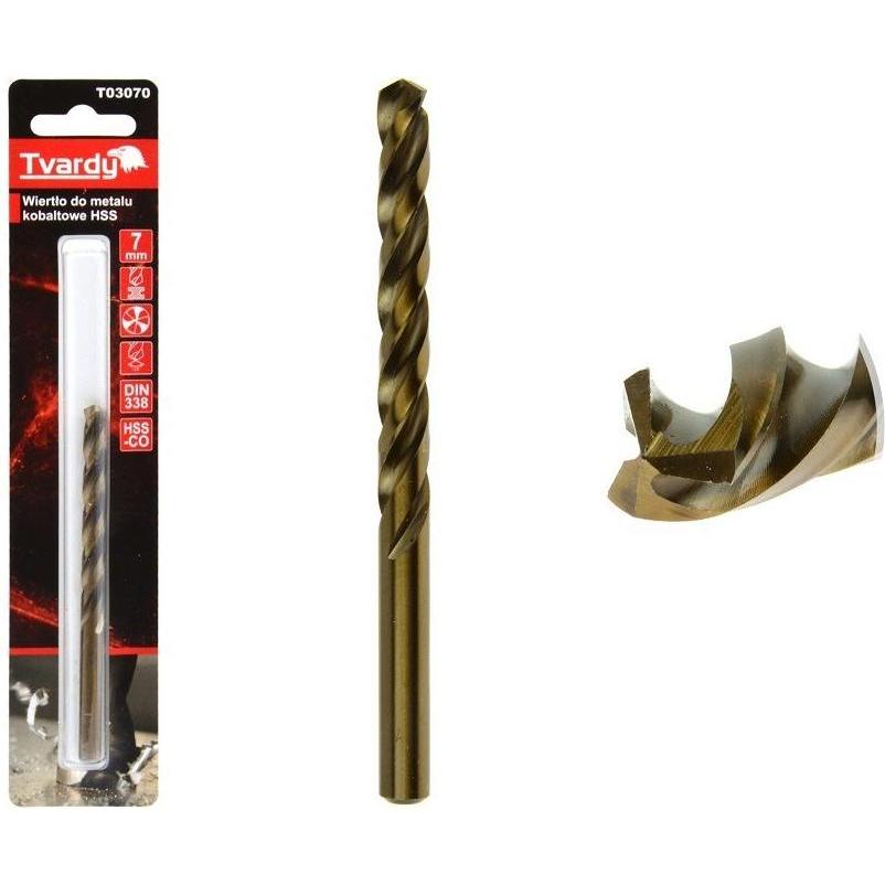 Tvardy, Bohrereinsatz, HSS M35 7 mm Kobaltmetallbohrer (7 Millimeter)