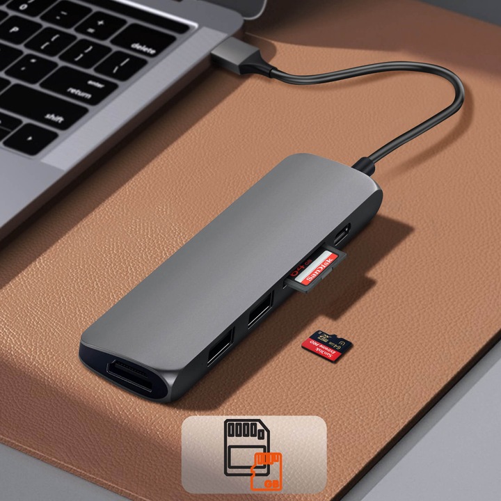 Immagine prodotto Satechi ST-SCMA2M (USB-C, 6 Porti)