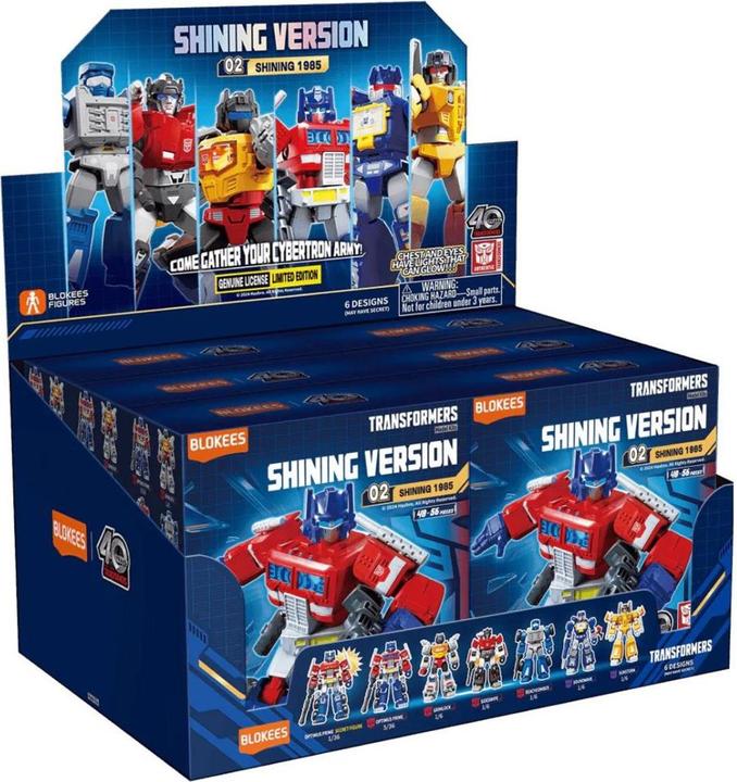Actual product image Blokees Transformers assortment figurines Plastic Model Kit Shining Version 02 Shining 1985 (9)