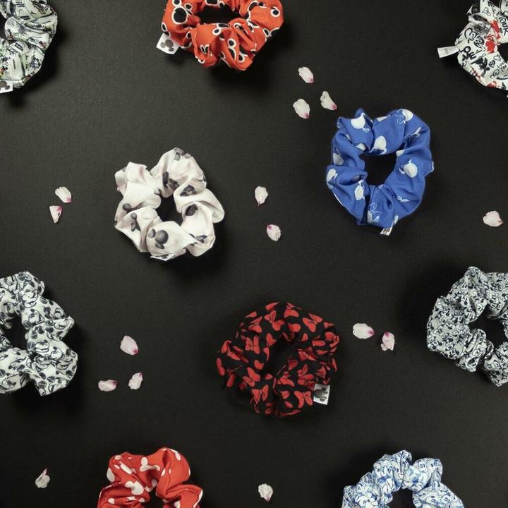 Image du produit Minnie Mouse Minnie - accessoires cheveux chouchous 5 pièces, m (Set d'élastiques pour cheveux)