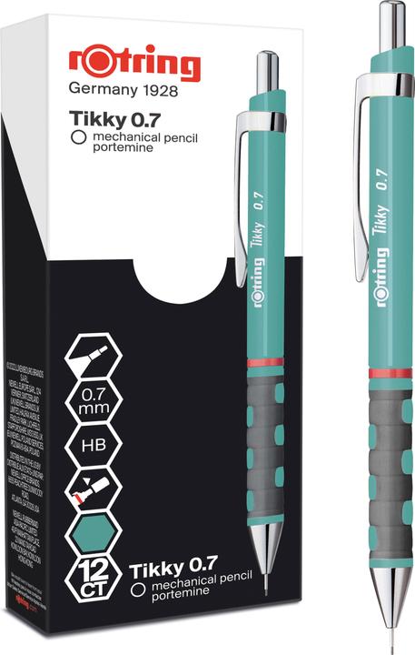 Actual product image Rotring Fine lead pencil Tikky 0.7 turquoise 12 pieces (0.70 mm, HB, 12 x)