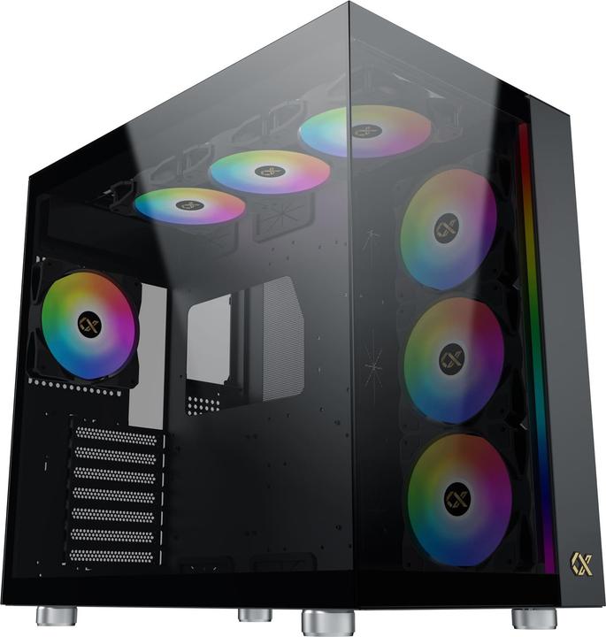 Produktbild Xigmatek Boitier Moyen Tour E-ATX Aqua Ultra RGB avec panneaux vitrés (Noir) (ATX, mATX, Mini-ITX)