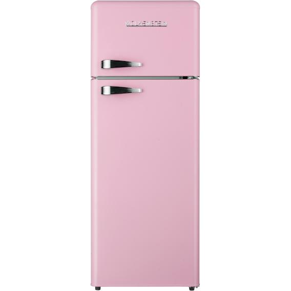 PKM Kühlkombi GK 212.4 RT SP Pink, Kühlschrank Freistehend, Pink