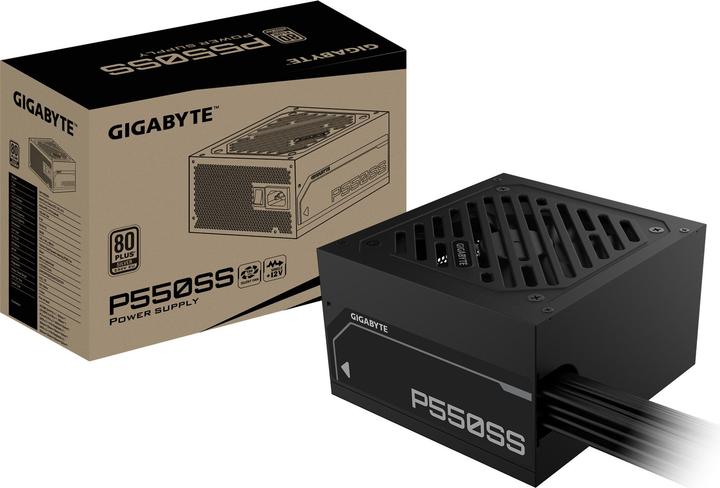 Actual product image Gigabyte Power Supply||550 Watts|Efficiency 80 PLUS SILVER|PFC Active|MTBF 100000 hours|GP-P550SS (550 W)