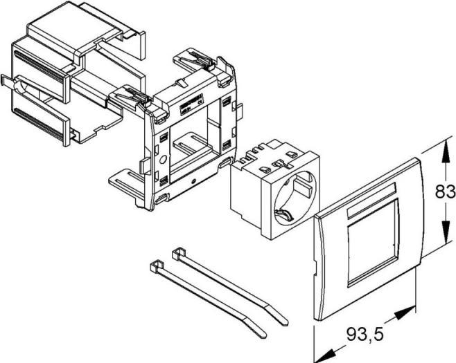 Image du produit Niedax Système de montage d'appareils GES 1 R EDV