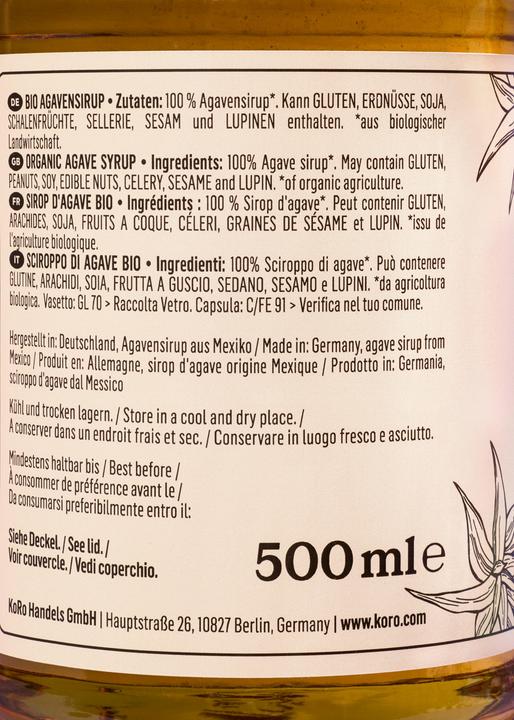Immagine prodotto KoRo Bio Agavensirup