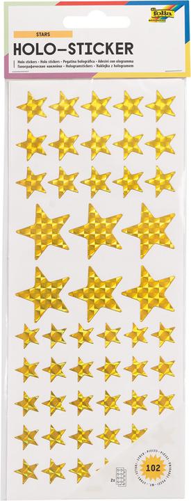Actual product image Folia Christmas sticker Holo Stars