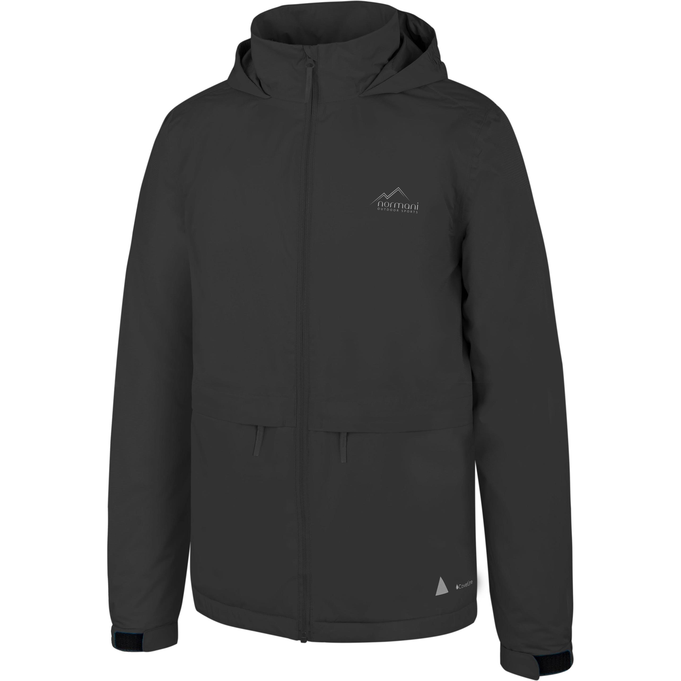 Thumbnail - Normani, Herren, Jacke, Kinder Regenjacke mit Fleecefutter Taunton - 1119 (XXS), Schwarz, XXS